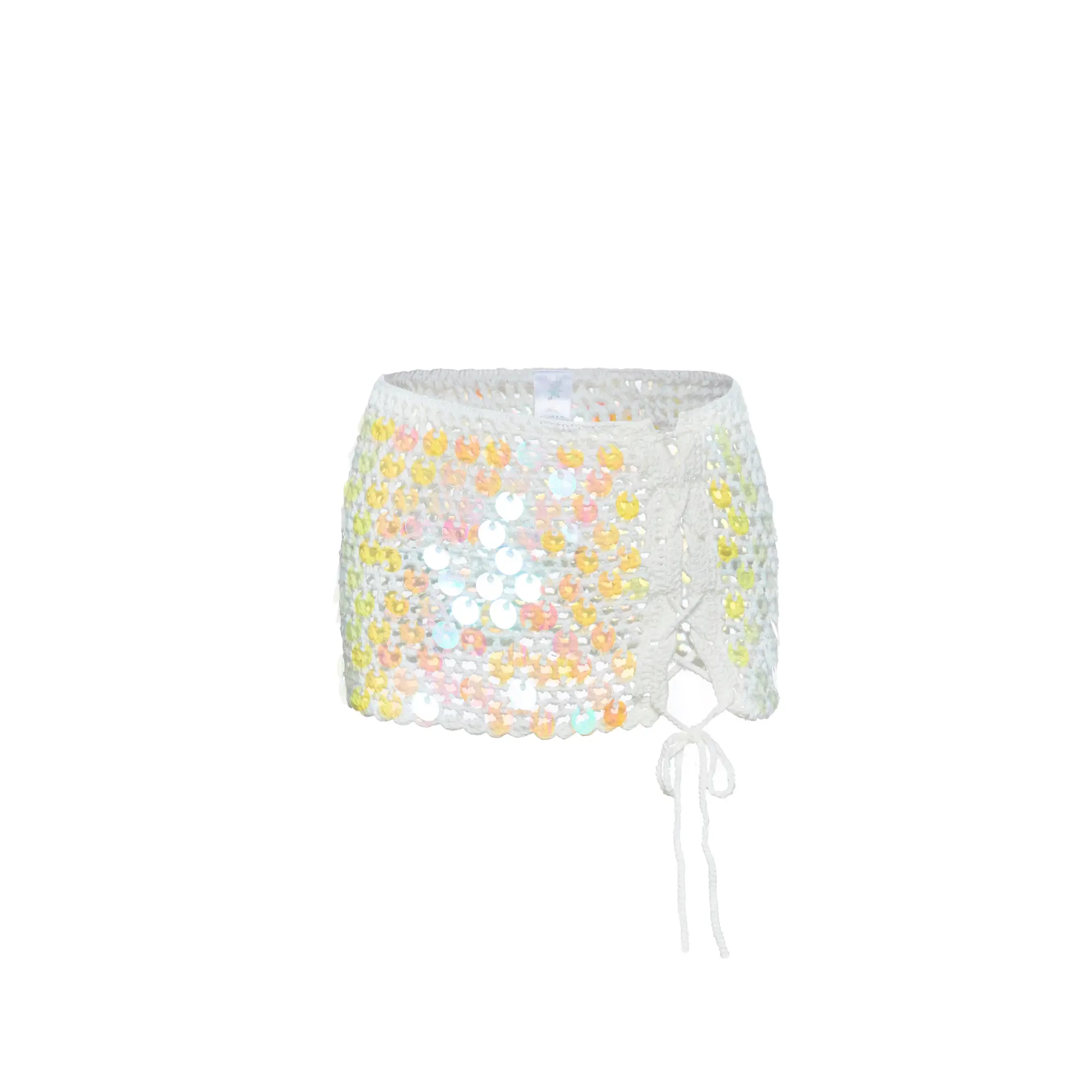 Kalani Sequin Crochet Mini Skirt