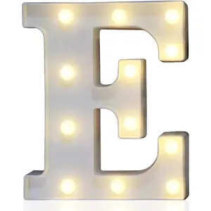 LED Marquee Letter Lights Sign, Light Up Alphabet Letter for Home Party Wedding Decoration E
