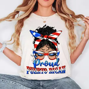 Coquette Proud Puerto Rican Vintage Tee | Oversized Retro Latina Pride Graphic Shirt