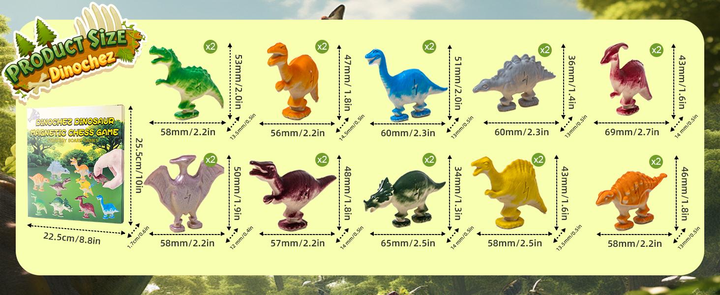 20Pcs Dinosaur Magnetic Chess Game Set, Kids Strategy Board Game with Adjustable Rope & Storage Bag, Educational STEM Toy for Boys Girls 4-12 Years, Family Game Night Must-Have 20Pcs Dinosaur Magnetic Chess Game Set, Kids Strategy Board Game with Adjustable Rope & Storage Bag, Educational STEM Toy for Boys Girls 4-12 Years, Family Game Night Must-Have