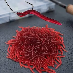 Glow-in-the-Dark Fishing Lure Set: High-Realism Scented Soft Baits, Fluorescent Waterproof Worms, Artificial Flies & Fish Lures for All-Day Saltwater & Freshwater Fishing in Lakes, Rivers & Ocean