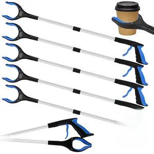 6 Pack 32" Trash Grabber Tool, Heavy Duty Reacher with Non-Slip Grip for Elderly, Home & Outdoor Use