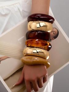 resin bangle bracelet, fashionable chunky bangles for women, jewelry for women