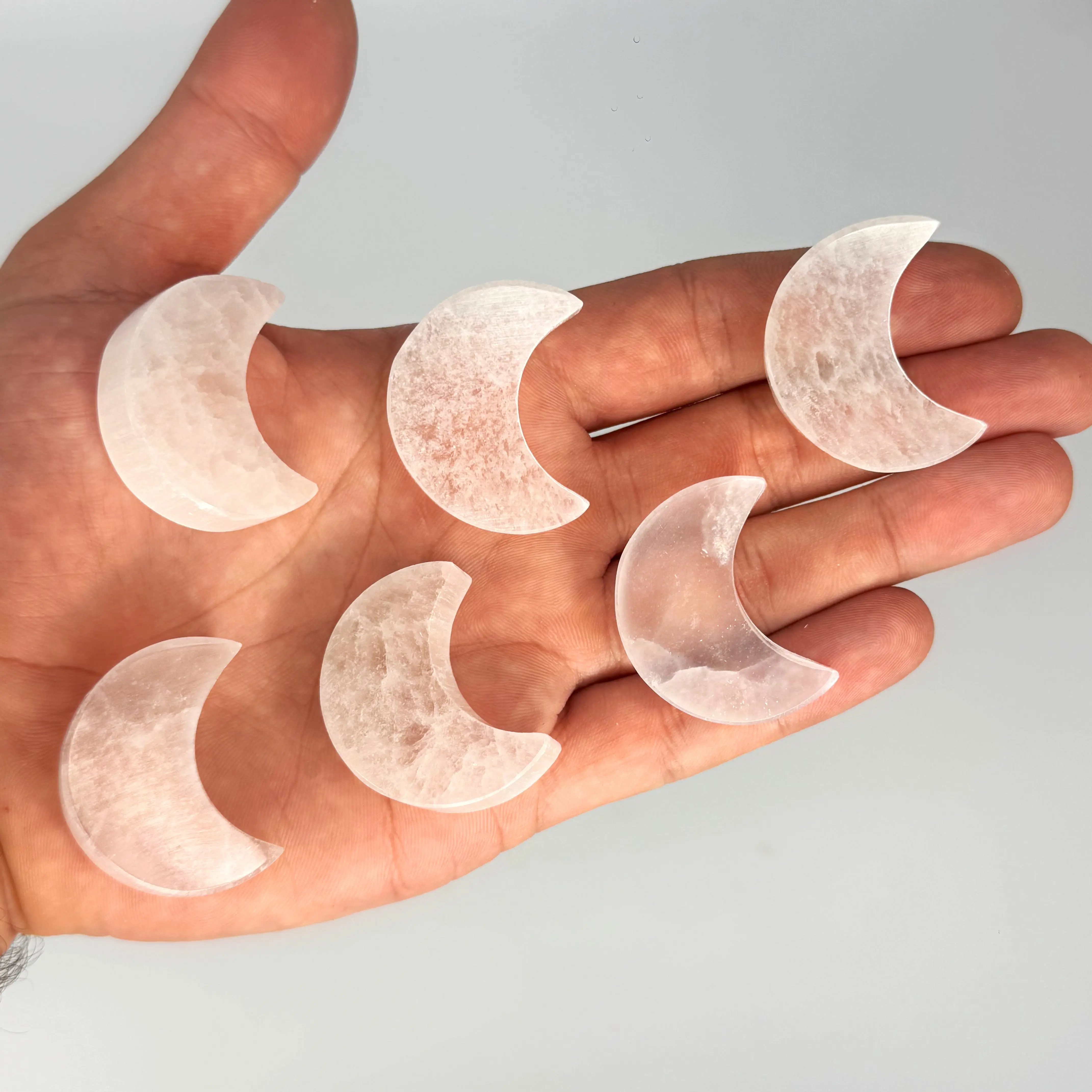 1.5" Selenite Moons