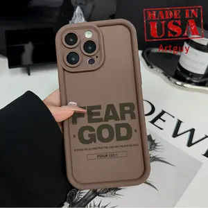 Minimalist Letter Style Advanced fashion gift Case for iPhone 16 15 14 Pro Max 16E 13 12 11 XR XS Plus Shockproof Full Camera Protection Durable slim Silicone Cover