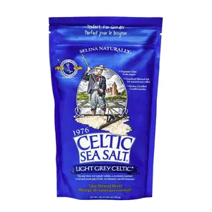 Celtic Sea Salt Light Grey Coarse Unrefined Mineral Salt - 70+ Trace Minerals, Flavorful, Sustainably Harvested, 1 lb Resealable Bag for Cooking, Finishing, Flavor