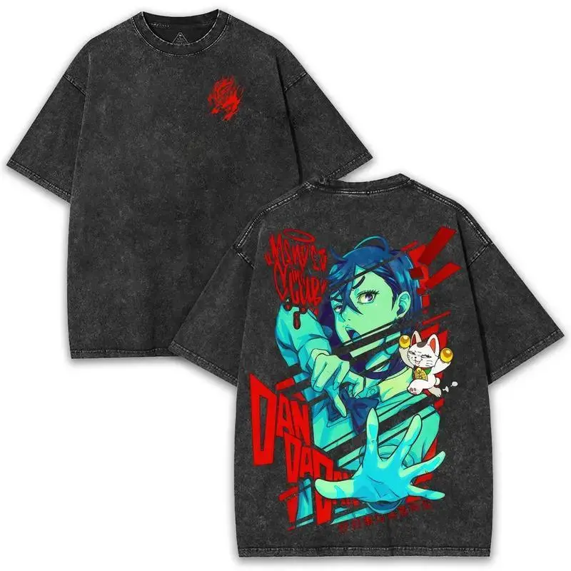 valentine shirts Oversized Anime Tee With Dual Sided Print  Vintage Streetwear For Fans Of Chaos  Spirits  And Sci Fi Battles Cotton Menswear_1