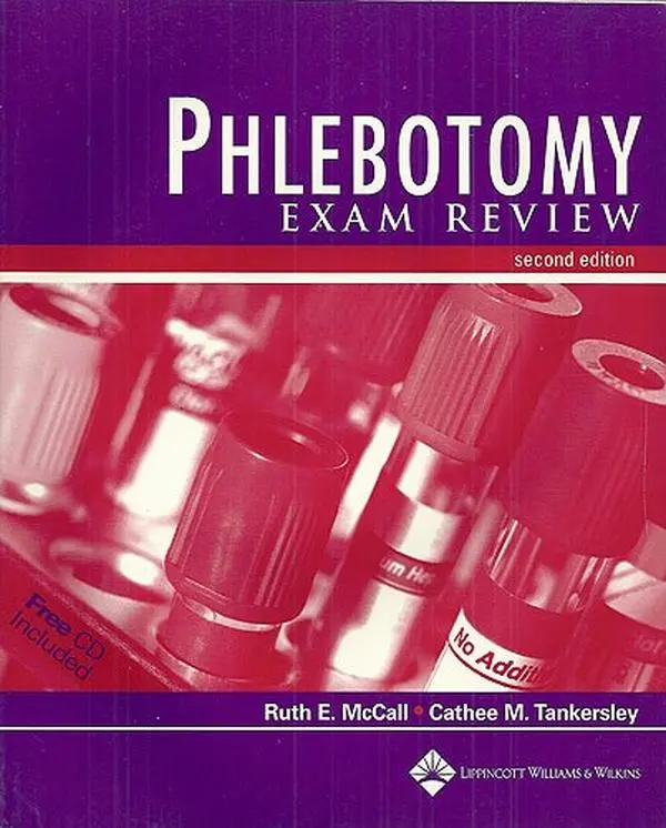 USED Book - Phlebotomy Exam Review (Book with CD-ROM) by Ruth E. McCall BS  MT(ASCP) (Paperback) - english