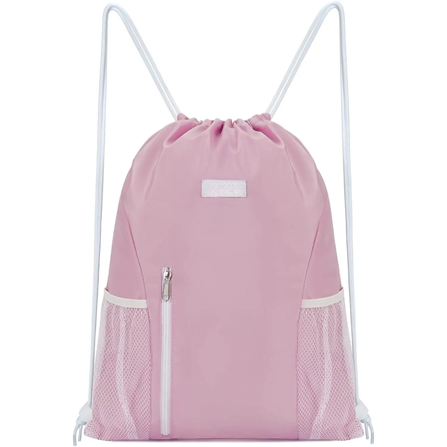 Drawstring Backpack  Gym Sackpack with Mesh Pockets Water Resistant String Bag for Women Men()