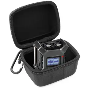 CASEMATIX Carry Case Compatible with Zoom F3 Field Recorder Portable 2-Input Track Recorder Hard Shell Protection with Carabiner for Audio Recording Devices