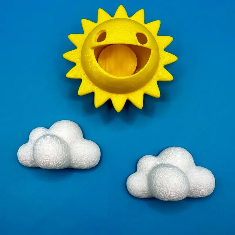 Sun & Clouds | Jumping Spider Decor