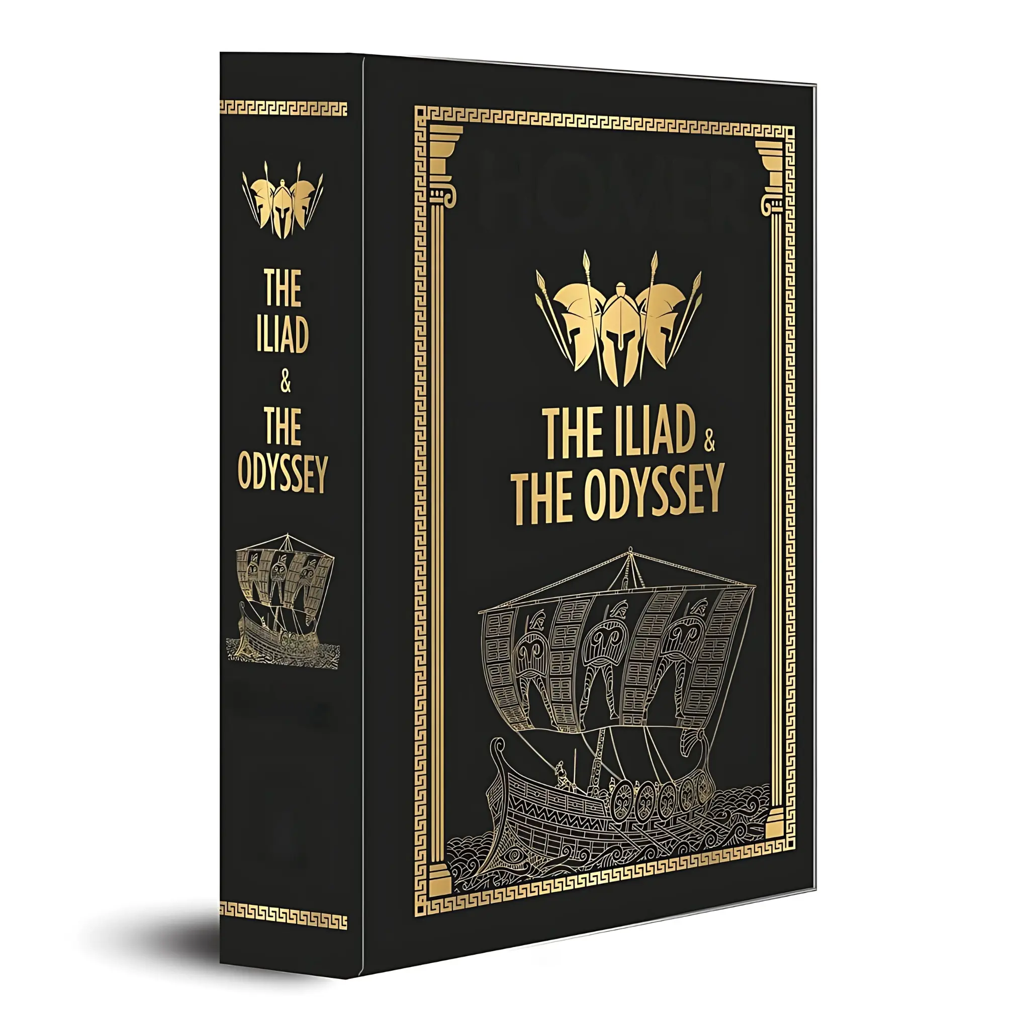 Deluxe Book Bundle: The Iliad & The Odyssey English Ancient Epics Hardcover Complete Set, Featuring Gripping Narratives