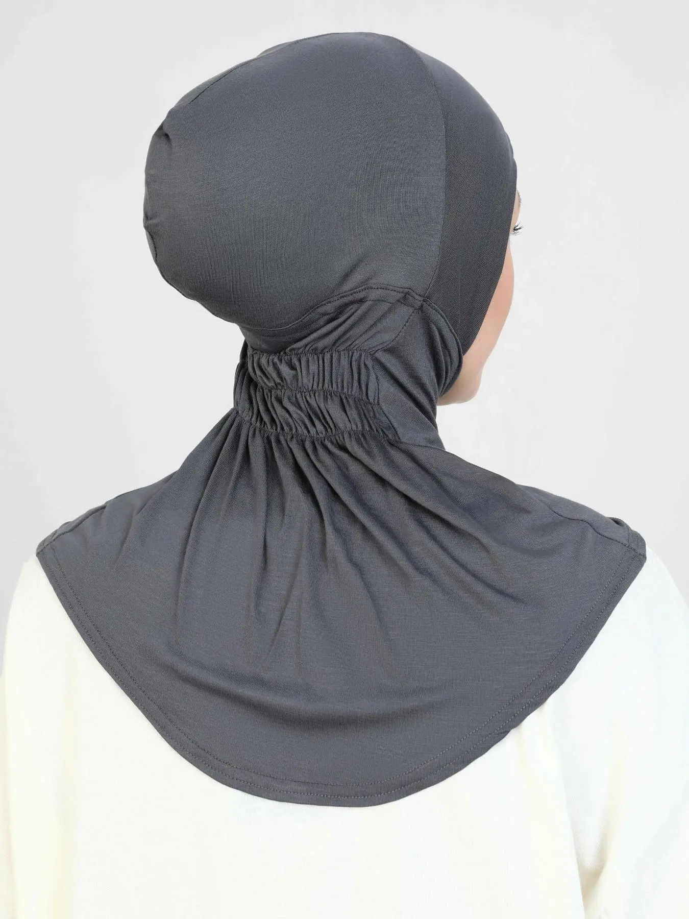 Women's Solid Color Adjustable Tie Back Hijab, Casual Breathable Comfortable Underscarf, Fashionable Hijab for Daily Wear