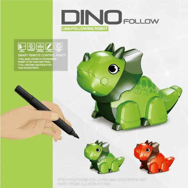 Dinosaur toys, line-following dinosaur toys, dinosaurs that walk along the lines you draw, interactive musical track dinosaur cars, educational toys for children, fun gifts for parent-child play, walking pets