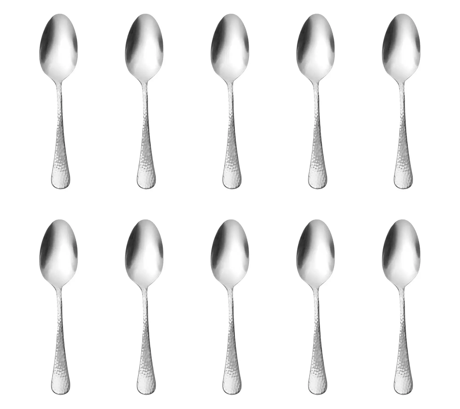 Godinger Set of 10 Salem Mirrored 18/0 SS Teaspoons