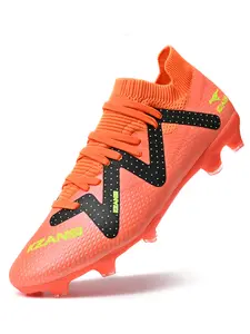Men's & Youth High-Quality Soccer Cleats, Dynamic Stripes, Laces, Professional Training, Fg/ag Mixed Studs, Tpu Sole, All Seasons