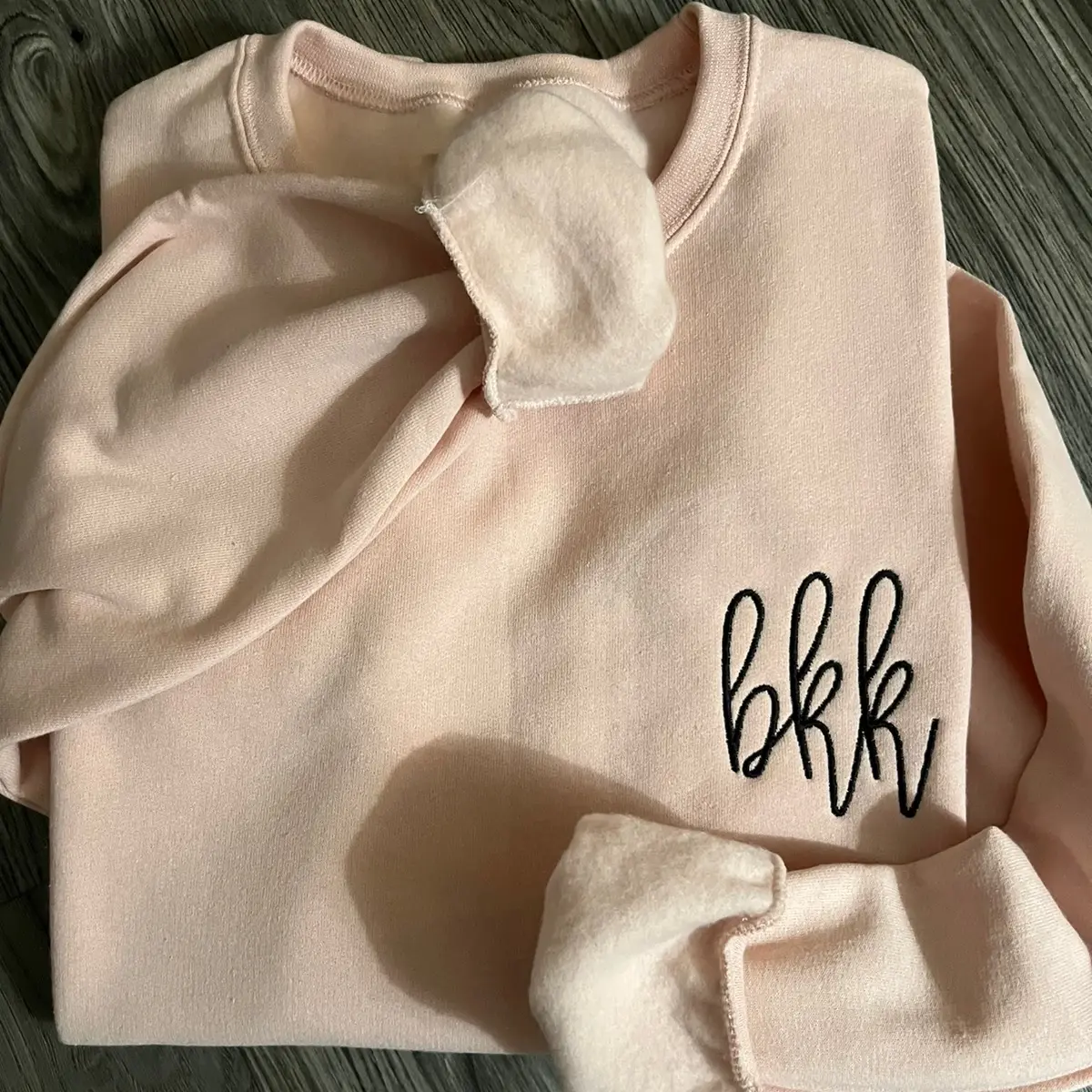 Embroidered Monogram Crewneck