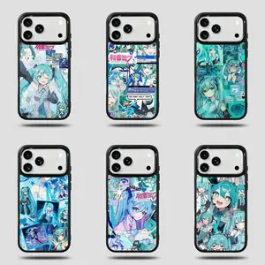 Hatsune Miku Dual Phone Cases: A Dimensional Collision of Cute Chi-Version and Cool Ice Blue Suitable for iPhone 17/16/15/14/13/12/11 Pro Max/Plus