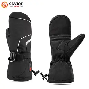SAVIOR HEAT Winter Snow Gloves Outdoor Sports Windproof Water Resistant Mittens heated  gloves