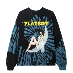 Playboy December 1973 Cover Tie-Dye Long Sleeve T-Shirt