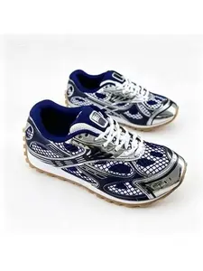 Men & Women's Classic Blue White Sneakers - Air Cushion Breathable Sports Basketball Shoes
