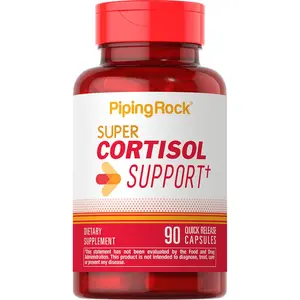 Piping Rock Cortisol Manager Supplement | 90 Capsules | Support For Women and Men | Non-GMO, Gluten Free
