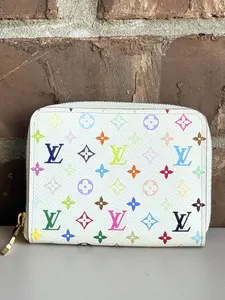 Pre-owned Louis Vuitton canvas Small Leather Goods Multicolor Zippy Coin Purse 59898