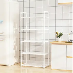 Kitchen Floor Storage Rack, 4/5 Layers Optional, Multi-Functional Home Organizer, Microwave Rice Cooker Small Appliances Shelf, Dorm Room Office Storage