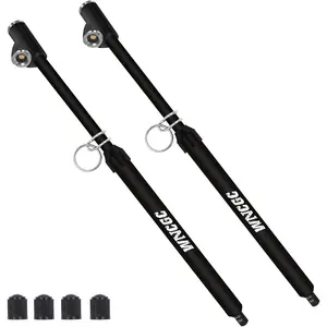 Dual Head Tire Pressure Gauge, Air Gauge Tire Pressure with Two Side Aluminum Scaleplate, Truck Tire Gauges for Tire Pressure to 10-150 PSI, Black, 2 Pack