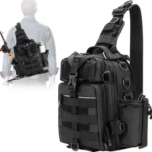 Outdoor Tackle Bag - Large Water-Resistant Fishing Backpack