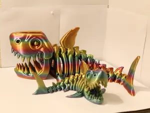 3D Printed Articulating Skeleton Shark