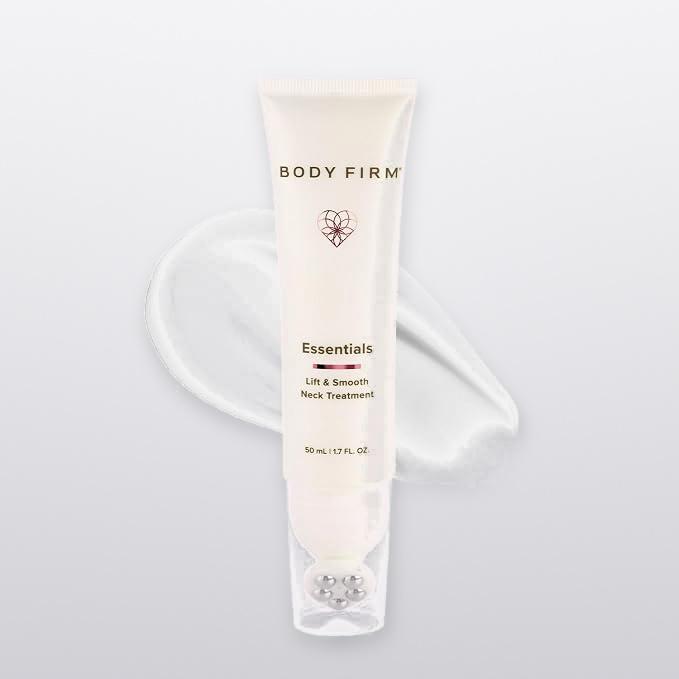 Lift & Smooth Neck Serum with Massaging Applicator | Jane Seymour Beauty Essential Age-Defying Peptide Treatment With TruFirm Technology | Firms, Tightens & Hydrates Neck & Décolleté from The Body Firm