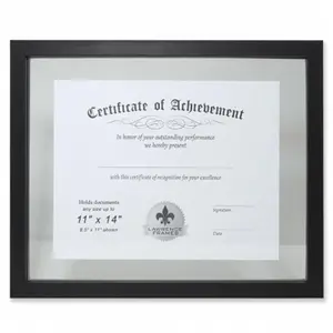 Lawrence Frames  Multi Use Float Document Frame - Black- 0.79 in.