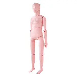 VEVOR Nursing Training Manikin, Female Life Size Demonstration Human Manikin for Nursing Training, Multifunctional Education Teaching Model Supplies, PVC Anatomical Mannequin Body Care Simulator Model