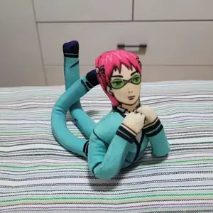 Anime The Disastrous Life of Saiki K Saiki Kusuo Cosplay Doll Twistable Shape Room Decoration Abstract Cartoon Figure Dolls Gift