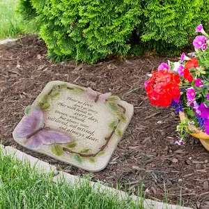 Memorial Verse Resin Garden Stepping Stone