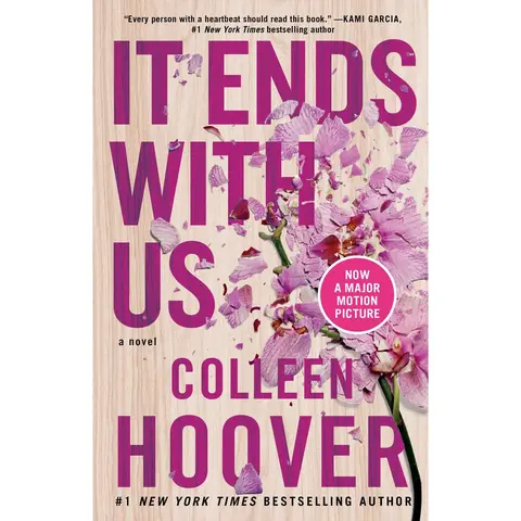 Used Soft Cover Fiction Book "It Ends with Us" by #1 New York Times Bestselling Author Colleen Hoover - English Romance, 384pp, 0.79lb, Like New Condition, Tender & Honest Read for Book Lovers, Best Selling Novels