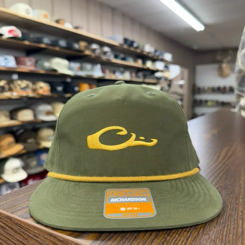 Drake Logo Rope Hat - Loden/Gold