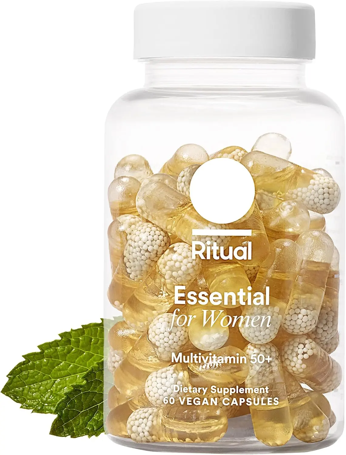 Women’s 50+ Daily Multivitamin - Key Essential Vitamins and Minerals to Support Menopause, Energy, Heart, Bone, Brain Health* - Including Folate, DHA - Vegan - Mint - 60 Capsules - 30 Servings