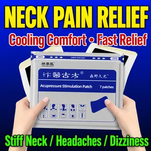 Neck support patch for neck pain and stiffness; hand cream/paste for numbness; dizziness relief; compression support; nerve brace for heat sensation