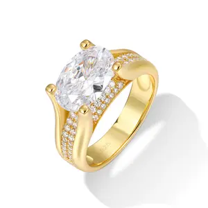 UCCIYO-Elegant Engagement Rings – Sparkling Cathedral & Handmade White Oval Cut Rings for Women – Perfect for Engagement, Special Celebrations & Timeless Style 170