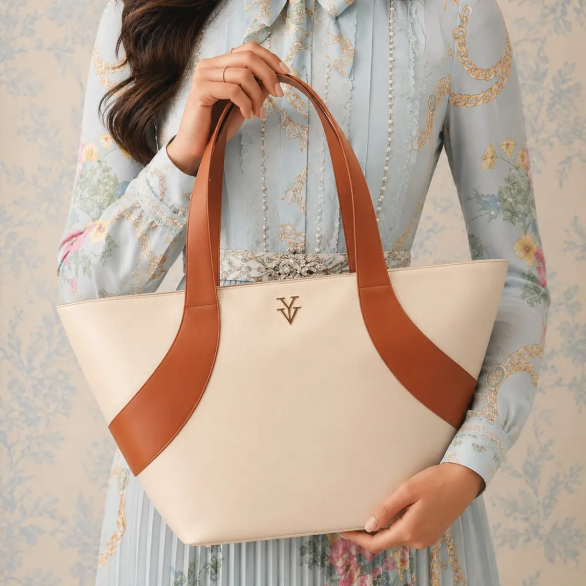 GILMA Extra Large Genuine Leather Designer Tote Handbag
