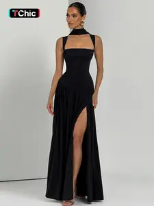 Women Summer Sexy Halter Sleeveless Party Club Evening Birthday Bodycon Long Dress