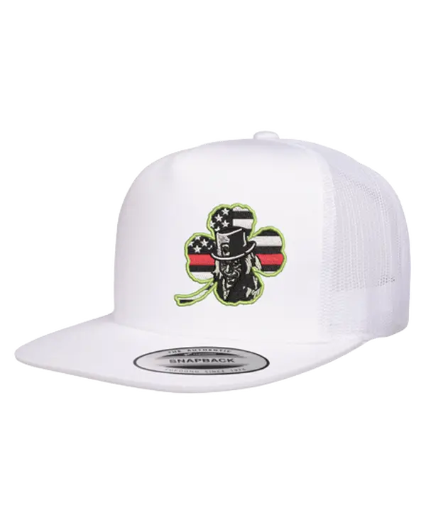 Leprechaun Clover Hat - Flat bill 5 Panel