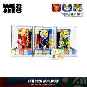 Officially Licensed FIFA 2026 World Cup 9cm Mascot 3-Piece Set with Keychain – ZAYU, CLUTCH, MAPLE | Gift & Decor for Soccer Fans