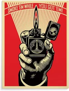Shepard Fairey Obeys The Giant Retro Funny Wall Art Prints Wall Art Pictures Living Room Bedroom Decoration Murals