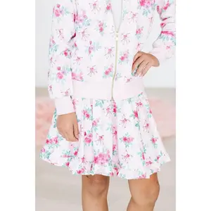 Gingham Bows Ruffle Twirl Skort
