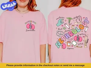 Nephrology Nurse Custom Name Shirt,Dialysis Tech Urology Nurse T-shirt, Kidney Doctor Tshirt,CNA RN Renal Nursing Med School Graduation Gift