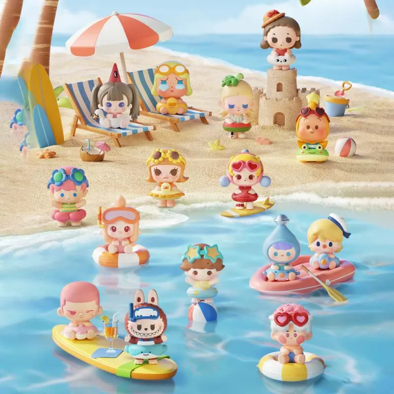 【3】POP MART POP Bean Island Vacation Series Mini Figures Blind Box