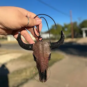 Bull Skull Car Freshie